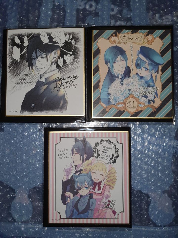 Black Butler Kuroshitsuji shikishi Ciel Sebastian manga anime in Berlin