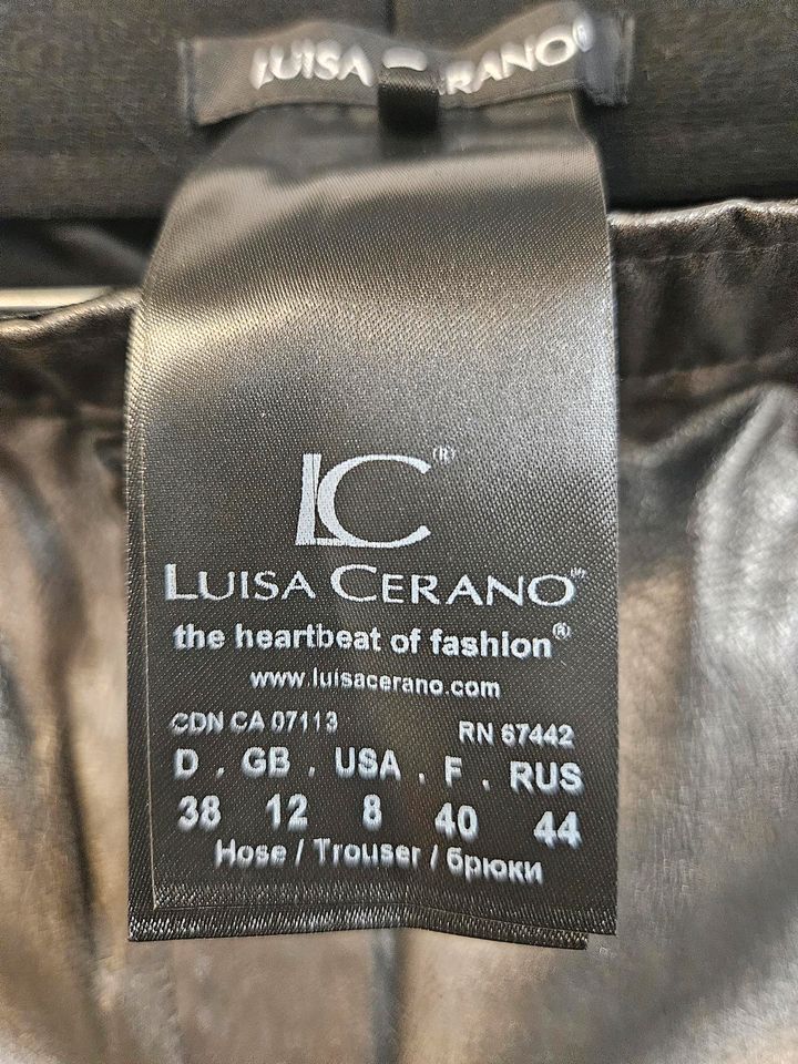 Luisa Cerano beschichtete Hose grau/silber 38 in Berlin