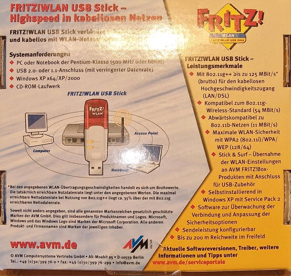 Fritz WLAN USB Stick in Datteln