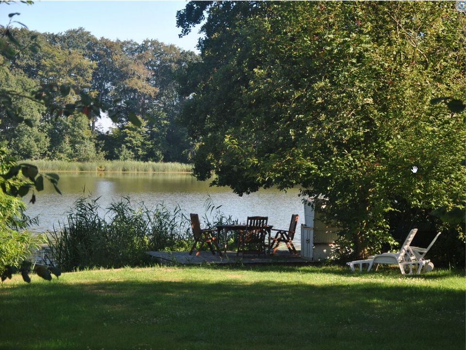 Urlaub mit Hund Nähe Ostsee - im Ferienhaus direkt am Angelsee in Sörup