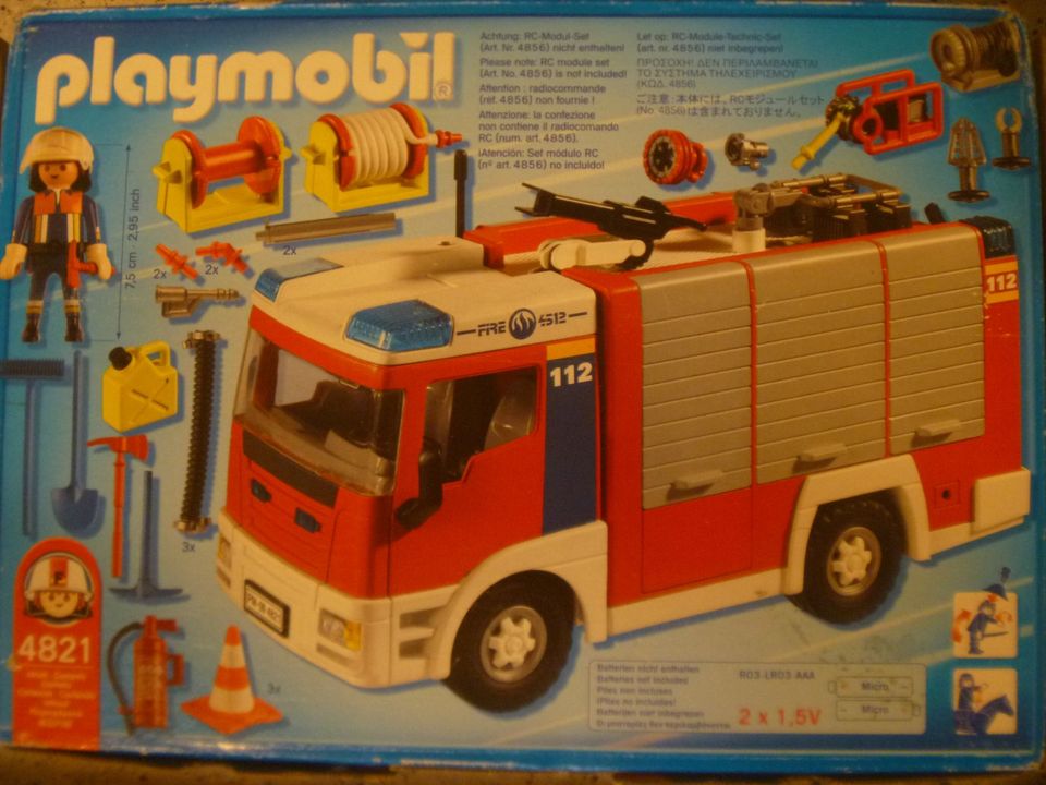 Playmobil Feuerwehr Rüstwagen 4821 Versand in Karlsruhe