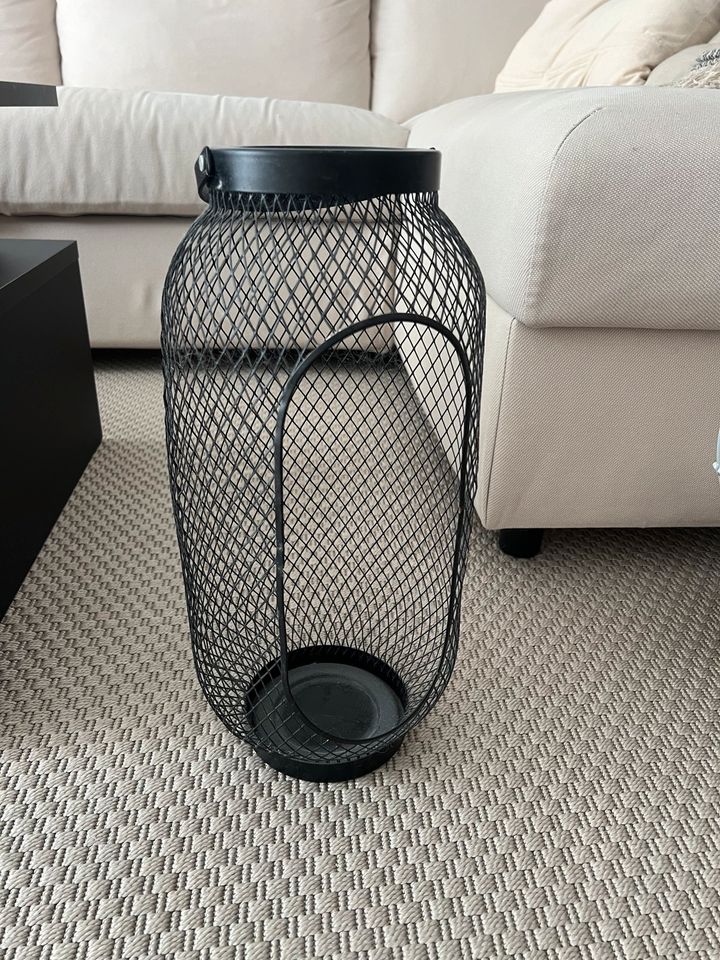 Ikea Toppig Laterne Windlicht 49 cm schwarz in Calvörde