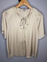 H&M Schluppen Bluse beige gold Grösse S neu Hessen - Trebur Vorschau