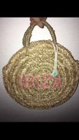 Korbtasche / Strandtasche / Basttasche rund mit Aufschrift Ibiza Brandenburg - Hohen Neuendorf Vorschau