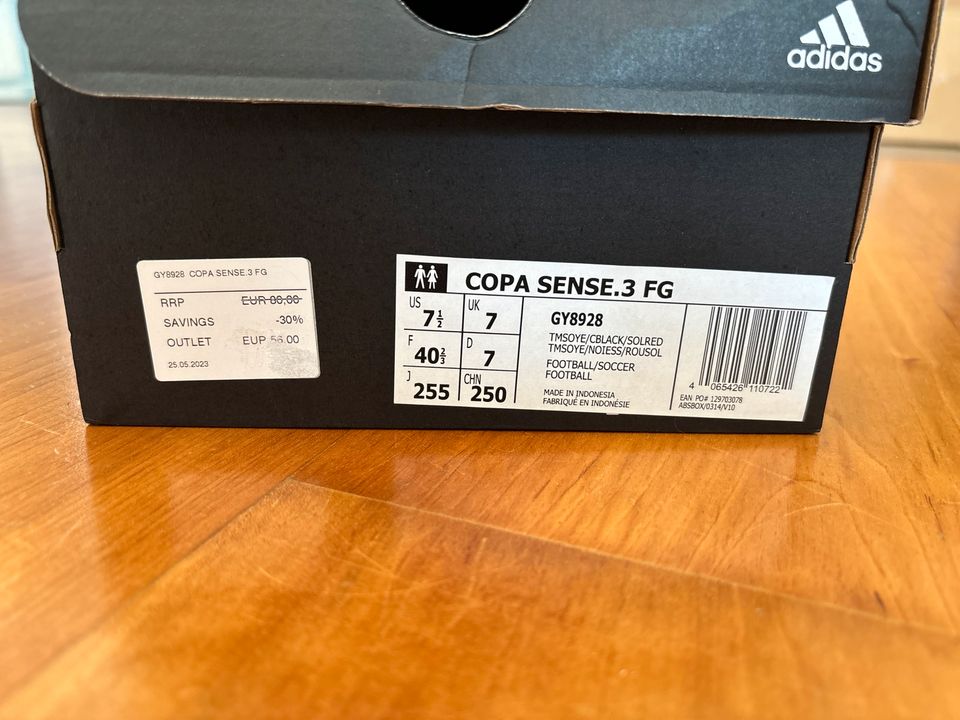 Adidas Copa Sense.3 Fußballschuhe neongelb Gr. 40 2/3 in Altdorf bei Nürnberg