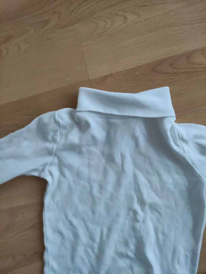 Rollkragen Langarmshirt in Weiß in Bad Neustadt a.d. Saale