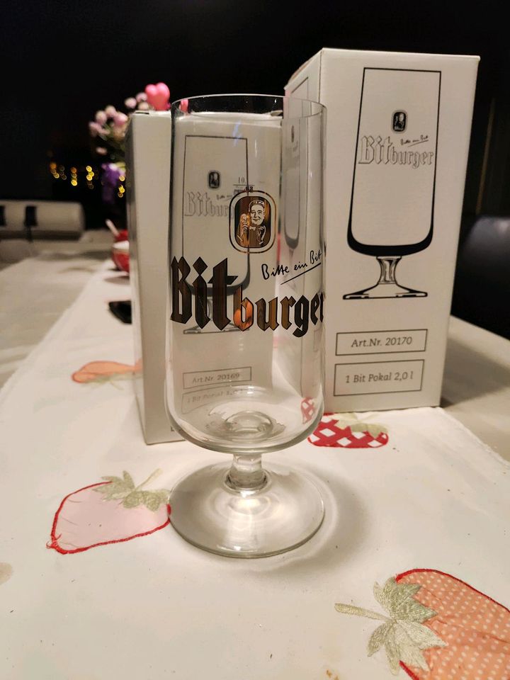 Bitburger Pokal 1,0 l in Bleicherode