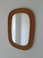 Retro Wandspiegel oval mit Rattan Rahmen MidCentury Rheinland-Pfalz - Koblenz Vorschau