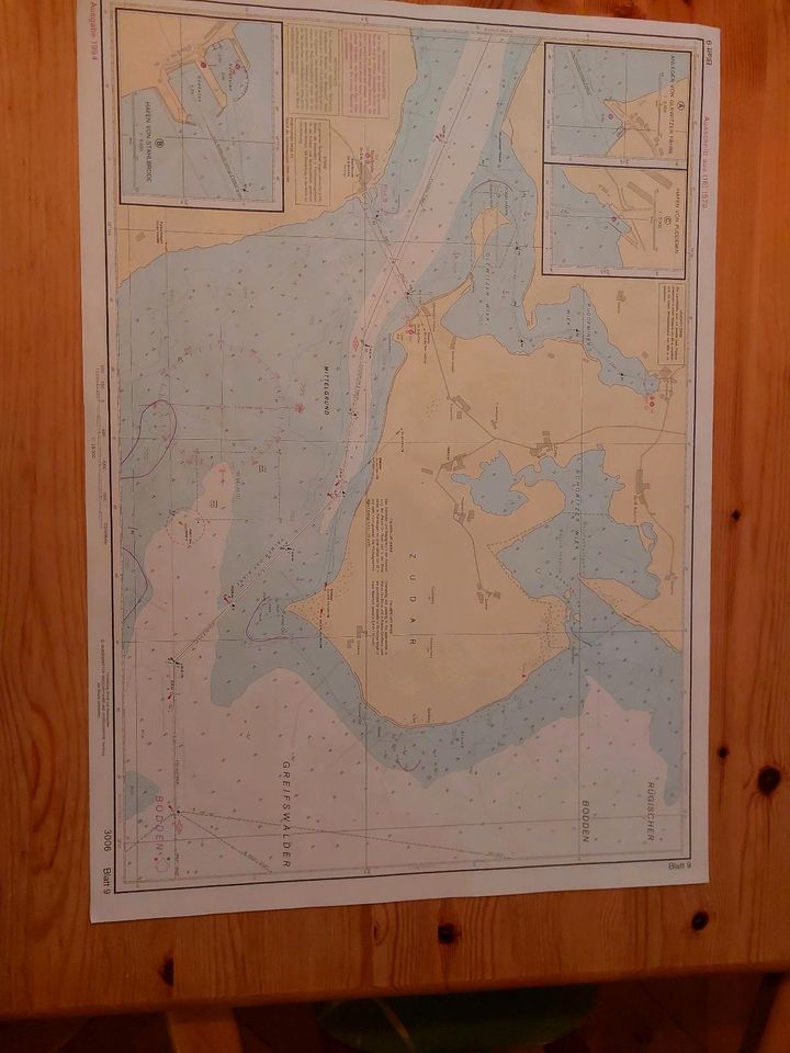 18 Karten der Ostsee Gewässer um Rügen Ausgabe 1994 in Waren (Müritz)