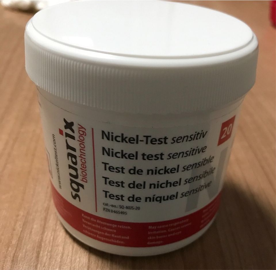 Squarix Nickel-Test (schnelltest für Nickelallergie) in Hövelhof