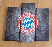 FC Bayern Emblem auf Leinwand 3 teilig Nordrhein-Westfalen - Wettringen Vorschau