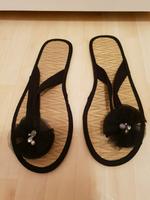 Sandalen, Stroh Slipper Strandschuhe Sommerschuhe Größe 38/39 Mitte - Gesundbrunnen Vorschau