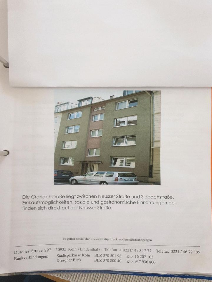 Wohnung mit Balkon, ca 40qm, in Nippes in Köln