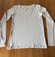 Langarm Shirt Basic, H&M, Größe 146/152, hellgrau melliert Baden-Württemberg - Karlsruhe Vorschau