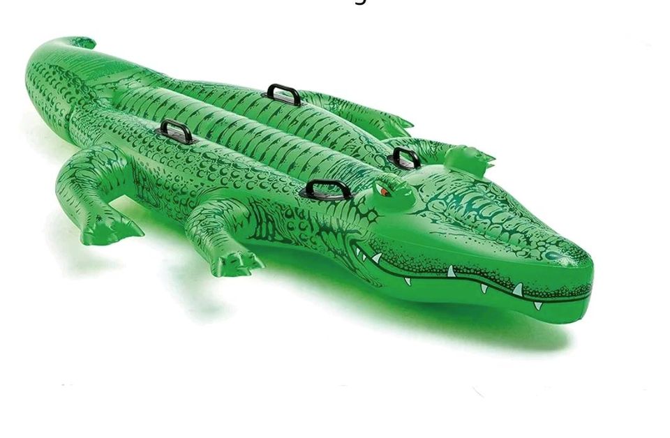 Aufblasbares Reittier Krokodil Wassertier Sommer Pool in Leipzig