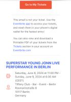 Superstar young Jonn Live Performance Berlin Pankow - Prenzlauer Berg Vorschau