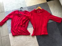 2 im Set - langärmelige Shirts - rot / Polkadots -langarm -Punkte Nordrhein-Westfalen - Viersen Vorschau