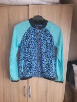 Damen leichte Jacke Größe M Blouson türkis blau Leo print Hessen - Fulda Vorschau