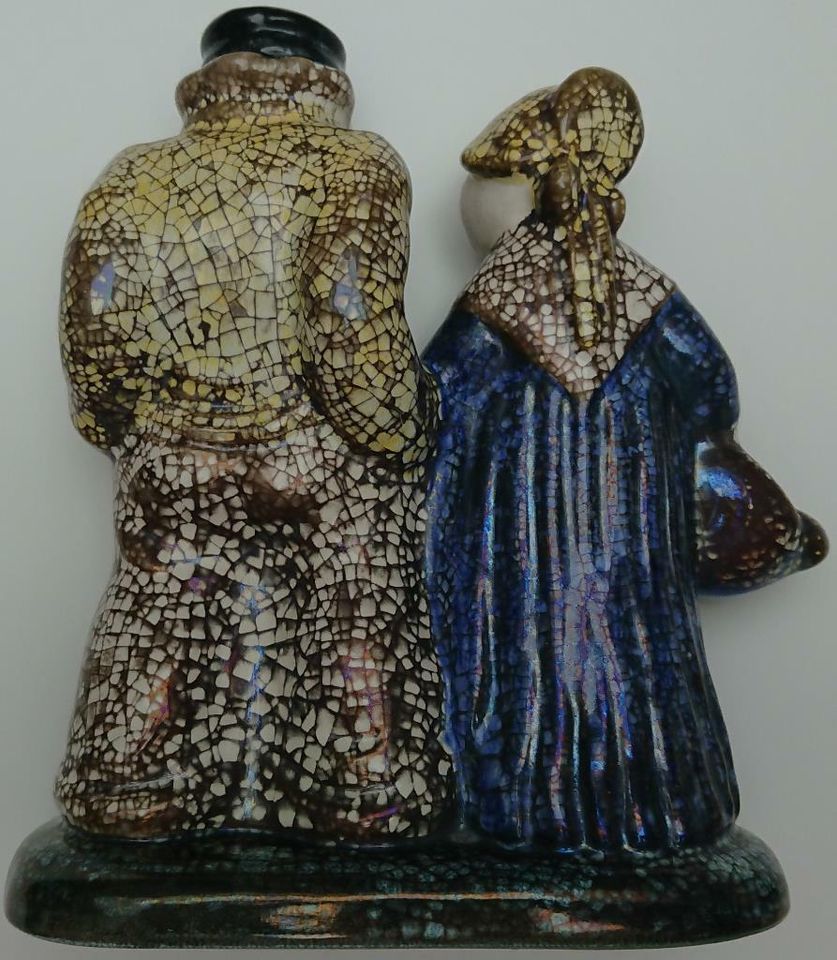 Wunderschöne alte Keramik Figur, „der Fischer und seine Frau“ in Köln