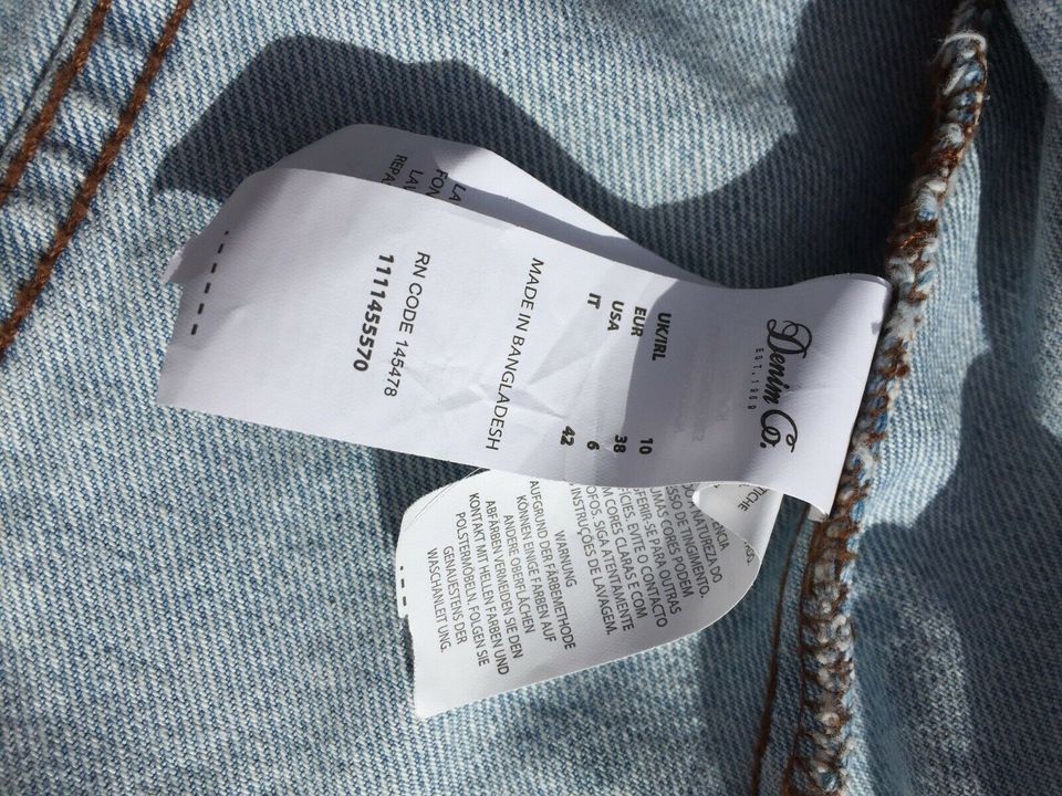 Jeans Jacke hell Größe 38 Denim & Co neu in Schortens