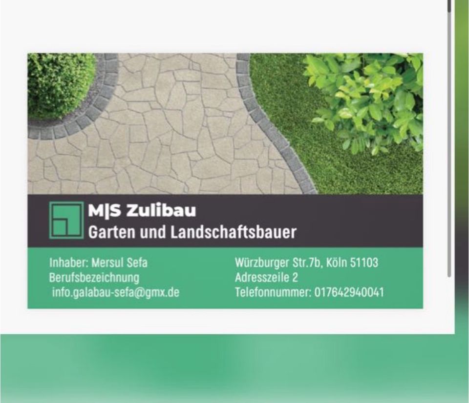 Zulibau Garten & Landschaftsbau in Rösrath