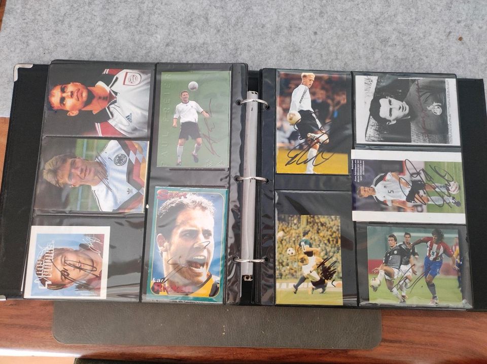 Große Sammlung Seltener DFB Nationalspieler Autogramme original in Markranstädt