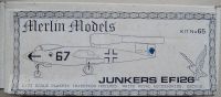 Flugzeugmodell Junkers EF126 M 1:72 von merlin models Baden-Württemberg - Horgenzell Vorschau