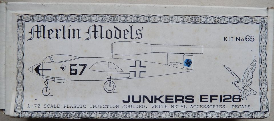 Flugzeugmodell Junkers EF126 M 1:72 von merlin models in Horgenzell