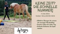 Keine Zeit? Die schnelle Nummer! 15.06., Seminar, Kurs, Pferd Bayern - Waldkirchen Vorschau