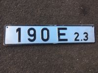 Mercedes Benz 190E W201 2.3 Typenschild Schild Frankfurt am Main - Ostend Vorschau