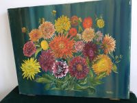 Meisterhaftes Bild Gemälde Ölgemälde Blumen signiert 50 cm München - Au-Haidhausen Vorschau