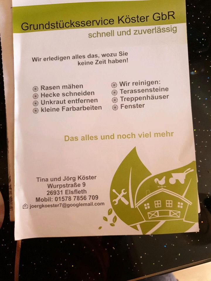 Hallo wir schneiden Hecken und beschneiden Bäume in Elsfleth