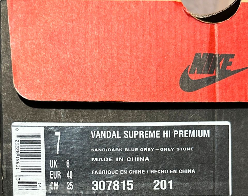Vintage Nike Vandal Supreme Hi Premium Sneaker Schuhe 47.5 US 13 in Köln