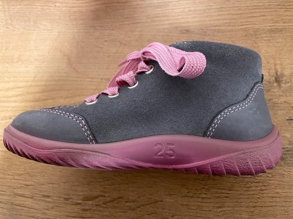 Richter Schnürschuhe grau-rosa Größe 25 Top Zustand! in Unna