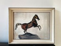 70er Jahre Öl Bild Gemälde Pferd Vintage Mid Century Hemelingen - Hastedt Vorschau