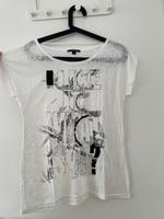 Weißes schwarzes comma T-Shirt Saarbrücken-West - Altenkessel Vorschau