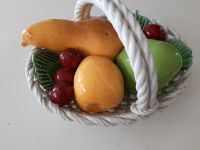 Obstschale mit kunstlische Obst  aus keramik Brandenburg - Königs Wusterhausen Vorschau
