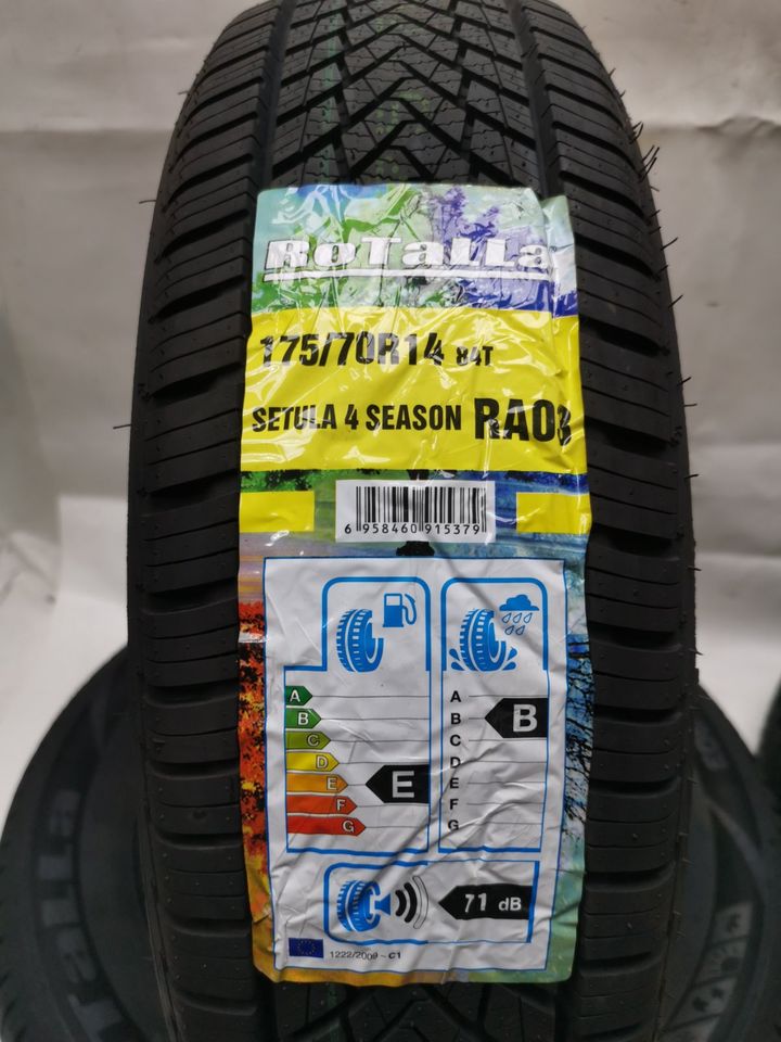 4x Allwetterreifen Ganzjahresreifen 4 Season 175/70 R14 in Fulda