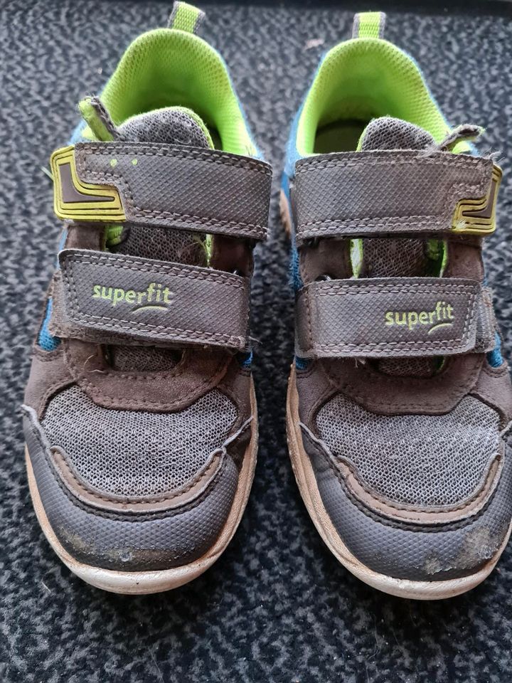 Superfit Halbschuhe Jungen Gr 32 grau Klettverschluss Sneaker in Mömbris