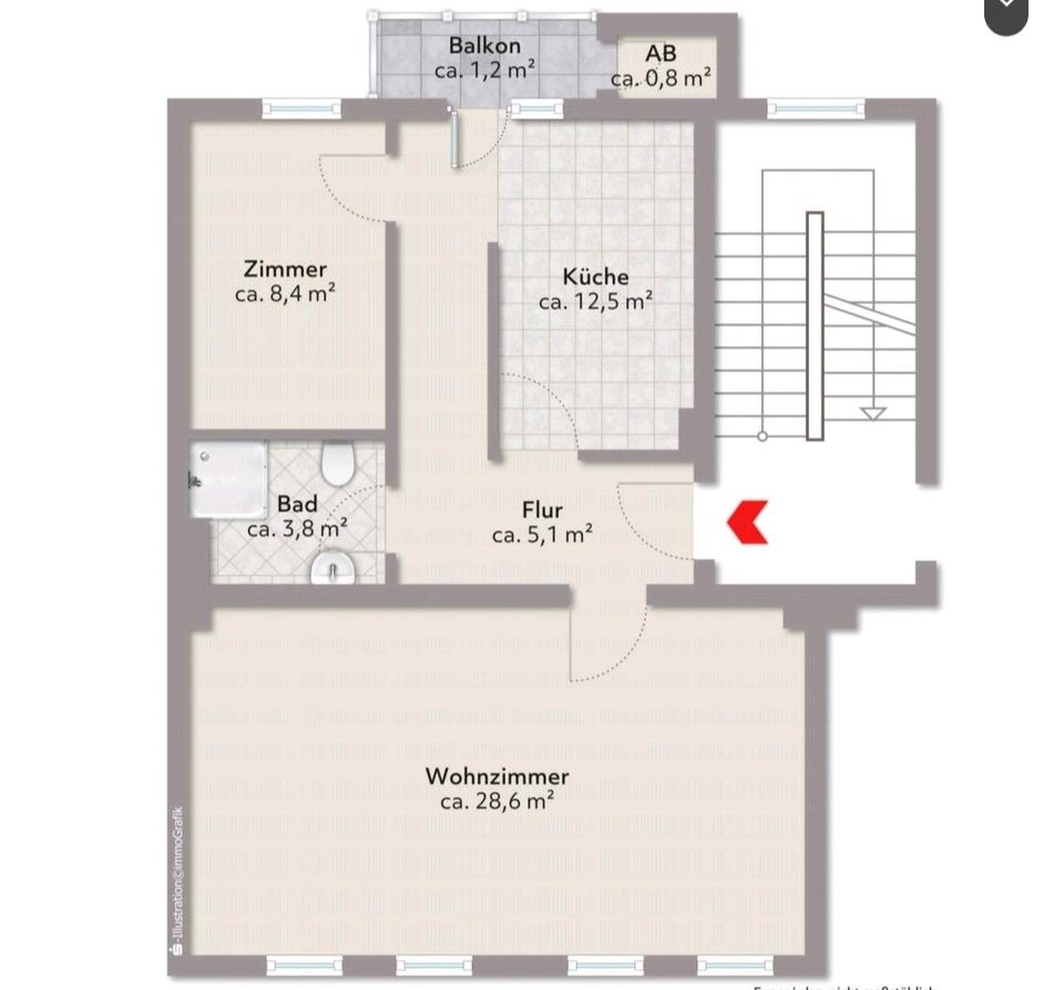 2 Zimmer Wohnung, Mietkauf Raten in Bremerhaven