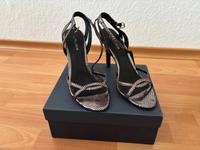 High Heels / Sandaletten von Laura / Görtz in Silber/Schwarz Stuttgart - Degerloch Vorschau