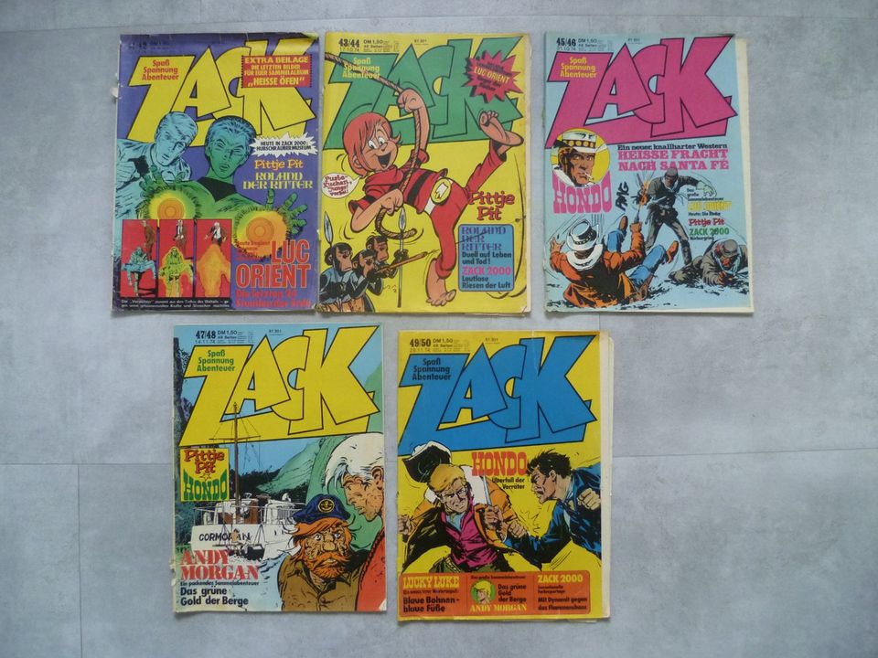 Zack Comics; 23 Hefte; Jahrgang 1974 in Moormerland