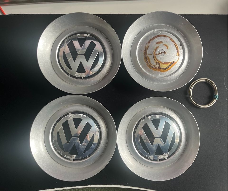 4x VW Radkappe Nabendeckel Felgendeckel Grau VW PHAETON 3D0601149 in Nürnberg (Mittelfr)