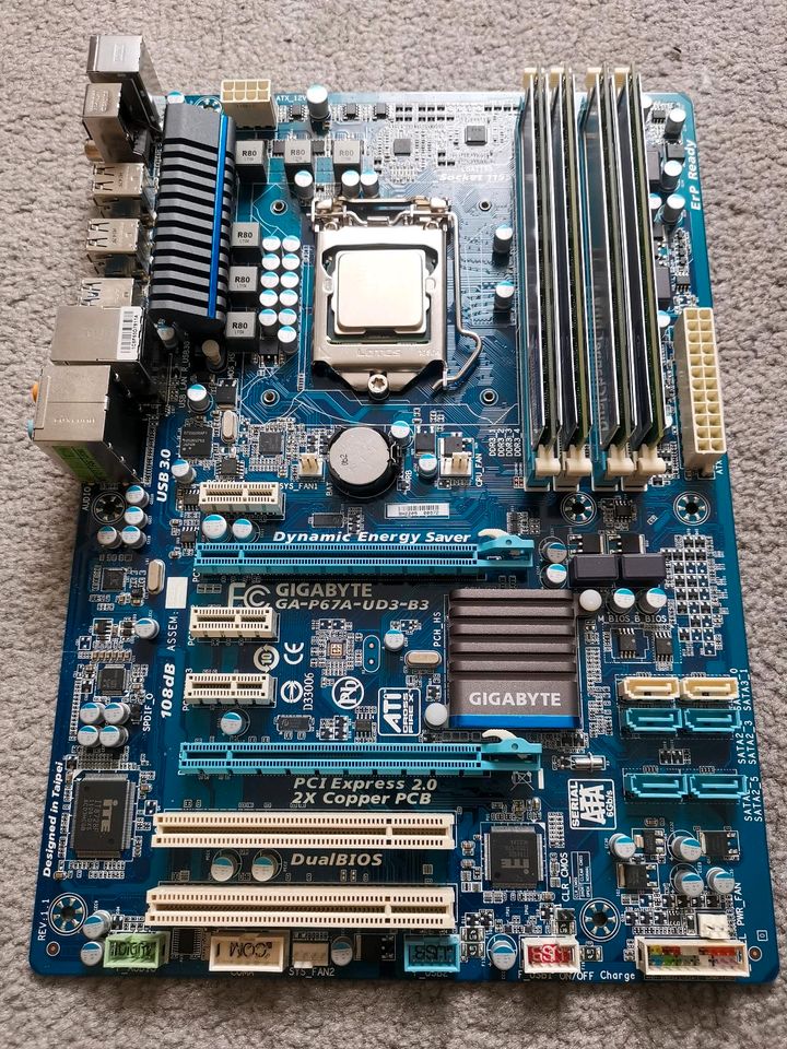 Intel Core I7 2600k, Gigabyte Board, 16GB RAM, Kühler Bundle in Bad Langensalza