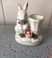 Deko Porzellan Hase Bunny Vintage Retro Blume Kerze Mitte - Wedding Vorschau