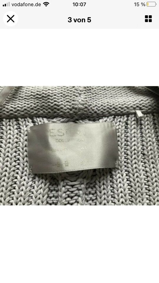 ESPRIT Collection Strickpullover Gr. M/ 38 grau geknöpft in München