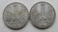 5 Silbermünzen 5 Deutsche Mark Silberadler Heiermann 1951 Leipzig - Probstheida Vorschau