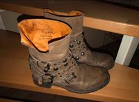 H.F. Senka Leder Boots , Gr. 39 Hessen - Schaafheim Vorschau