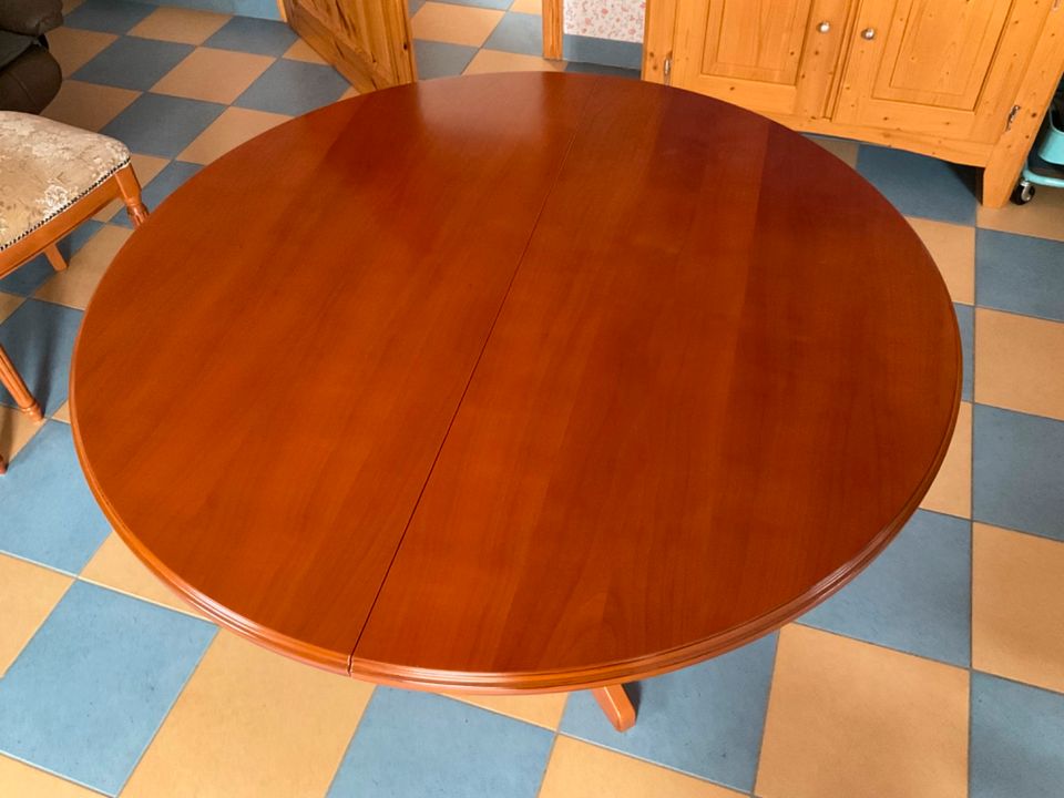 Teak Holz Massiv rund ausziehbar Tisch Top Qualität in Altenstadt