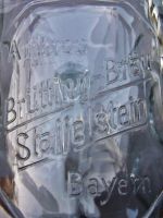 alter Glas Maßkrug Ambros Brütting -Bräu Staffelstein Oberfranken Bayern - Wonfurt Vorschau